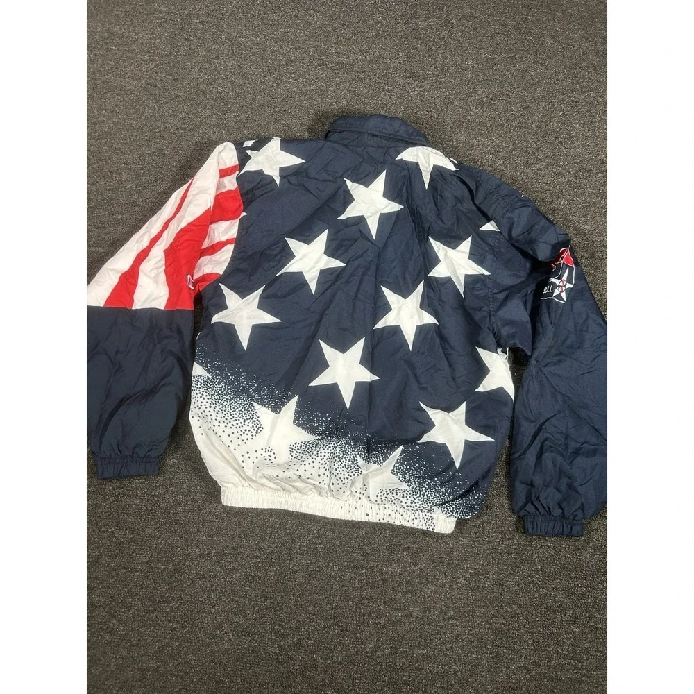 Vintage USA Basketball Jacket Mens Medium Champion Dream Team Flag Jordan 90s
